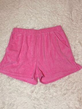 P.S. Kate Terry Cloth Lounge Shorts in Pink